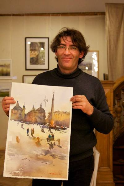 DIASPORA: Pictorul moldovean Igor Sava, stabilit în Italia, va oferi un master-class la Moscova